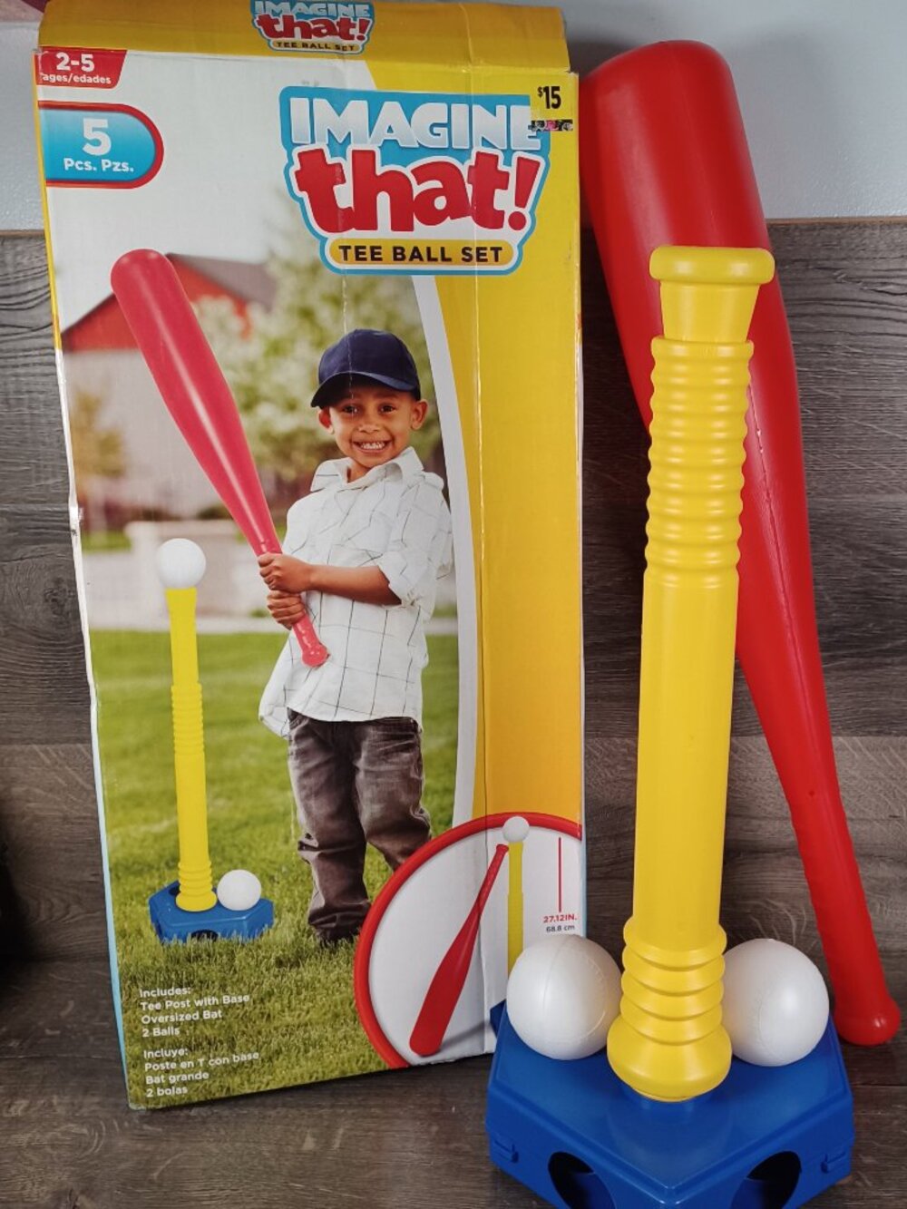 Imagine That Toy Sports T-Ball Set Outdoor Kids Playset